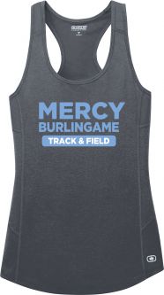 OGIO ENDURANCE Ladies Racerback Pulse Tank, Gear Grey